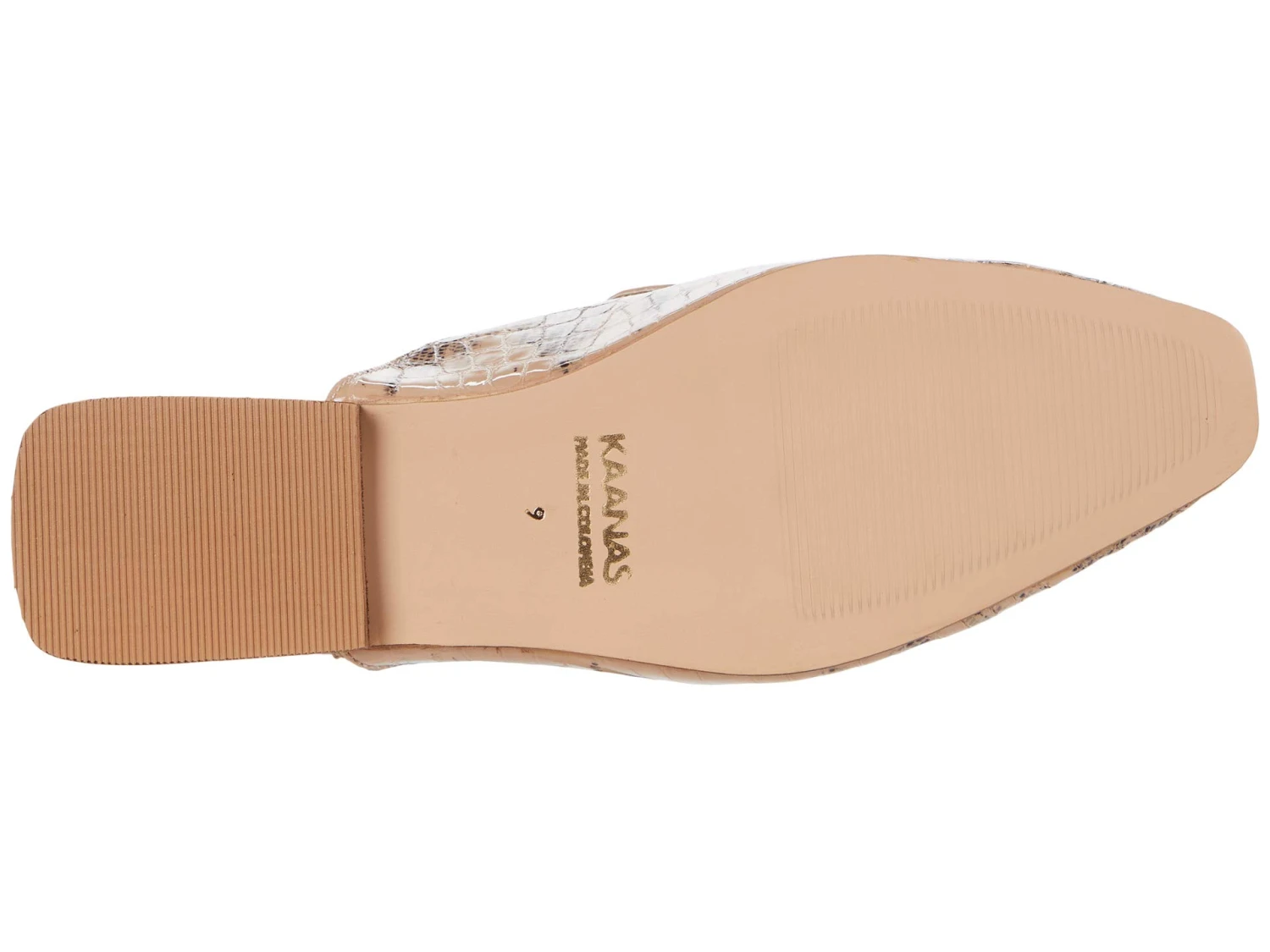 KAANAS Berlin Croc Embossed Square Toe Mule 5 KAANAS Berlin Croc Embossed Square Toe Mule - Image 3