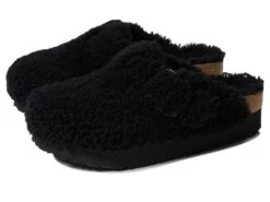 Birkenstock Boston Big Buckle Platform Teddy By Papillio