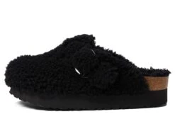 Birkenstock Boston Big Buckle Platform Teddy By Papillio -Steve Madden Sales 717Yu5YTyEL