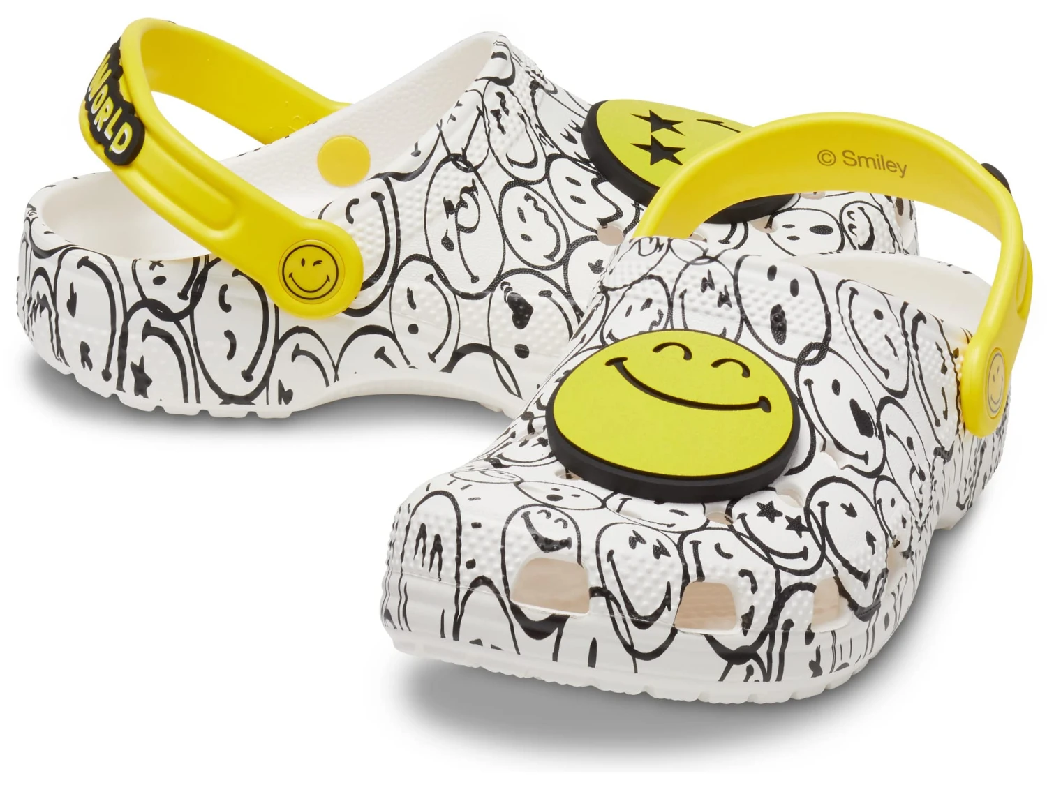 Crocs Kids Zappos Print Lab: SmileyWorld® Classic Clog (Little Kid/Big Kid) 3 Crocs Kids Zappos Print Lab: SmileyWorld® Classic Clog (Little Kid/Big Kid)
