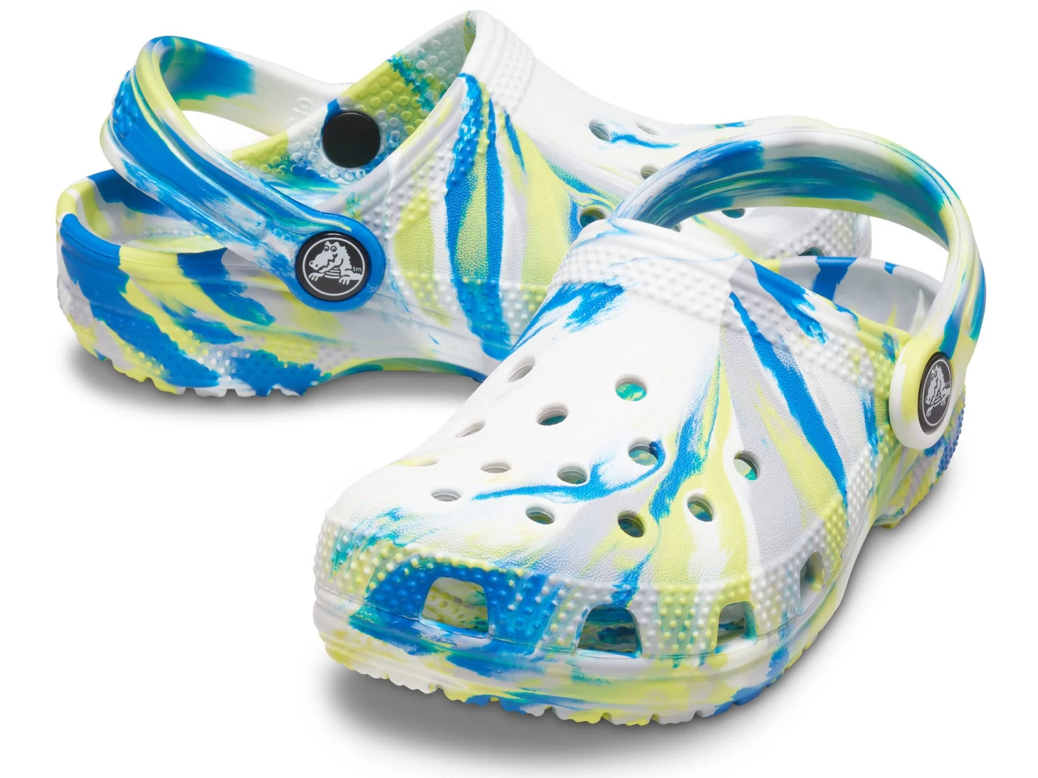 Crocs Kids Classic Marbled Tie-Dye Clog (Toddler) 9 Crocs Kids Classic Marbled Tie-Dye Clog (Toddler) - Image 7