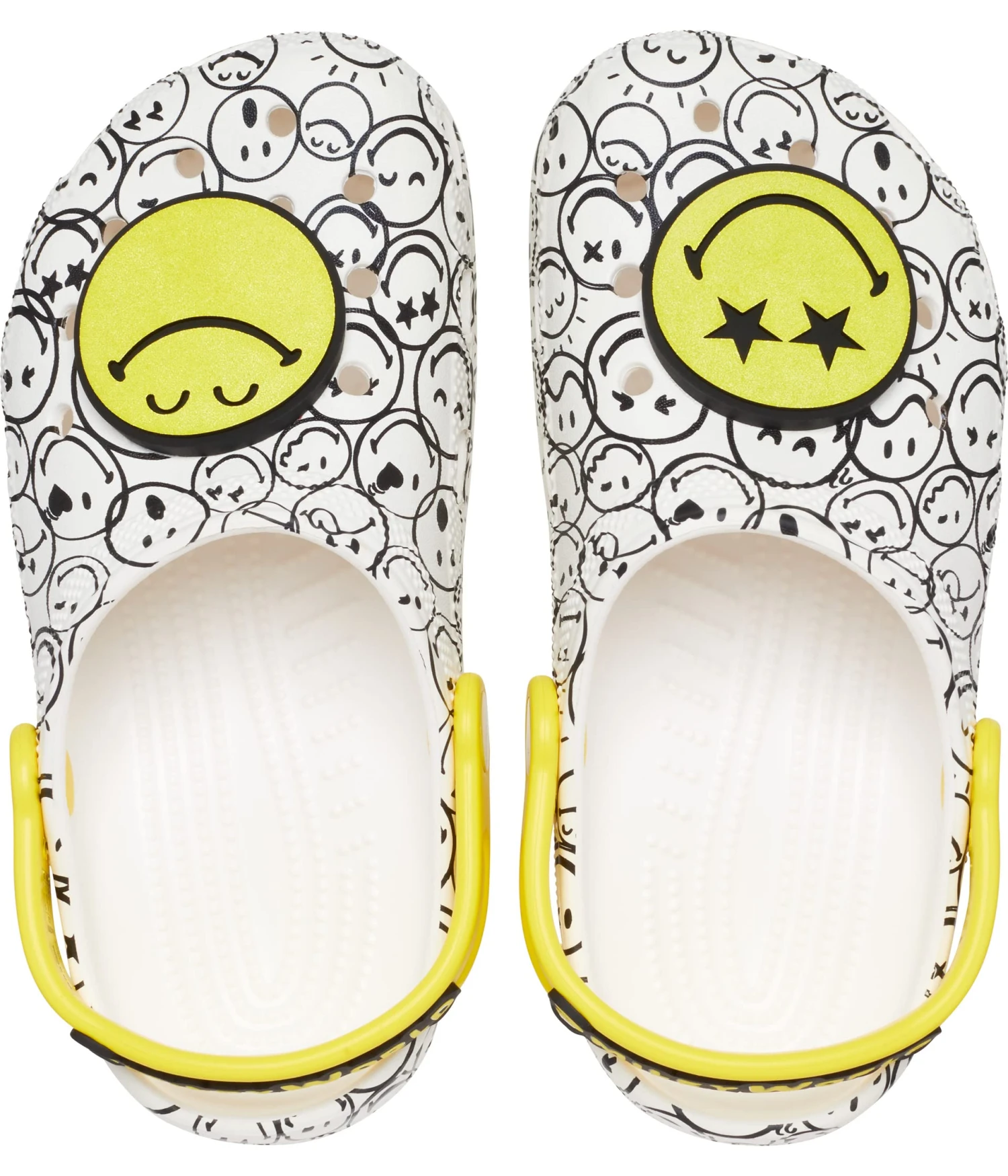 Crocs Kids Zappos Print Lab: SmileyWorld® Classic Clog (Little Kid/Big Kid) 4 Crocs Kids Zappos Print Lab: SmileyWorld® Classic Clog (Little Kid/Big Kid) - Image 2
